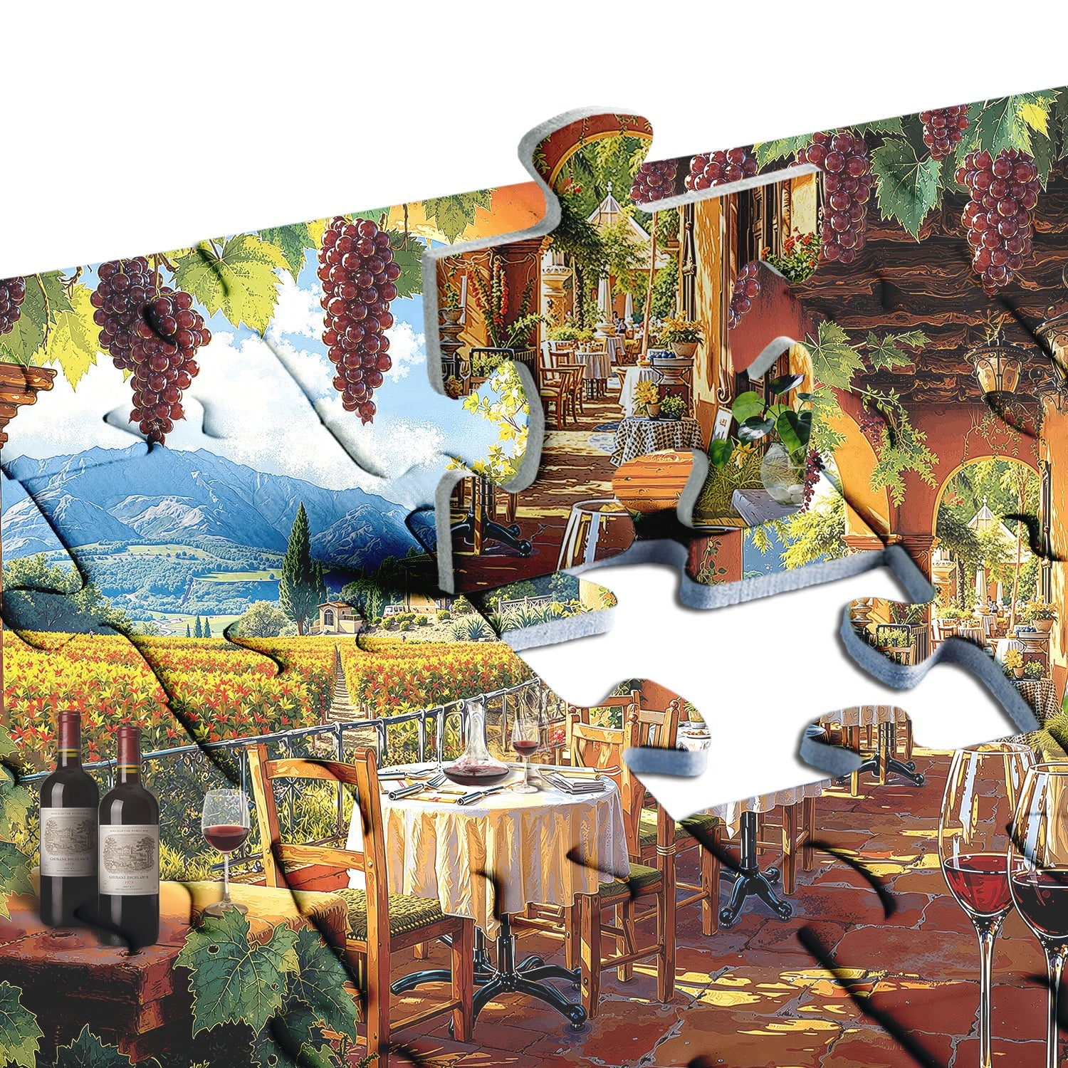 Mountain View Winery Jigsaw Puzzle 1000 Pieces