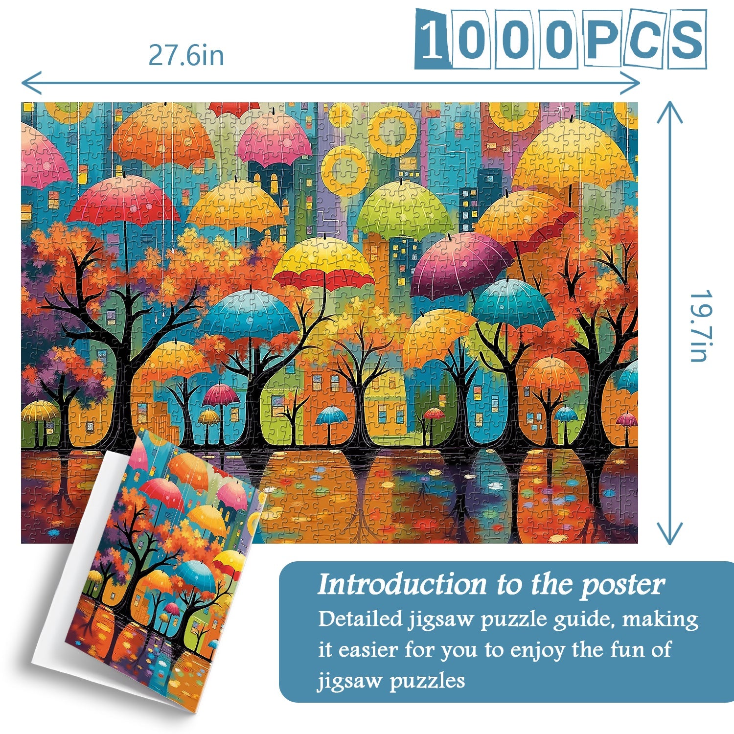 Puzzle urbain « Parapluie forestier » 1000 pièces