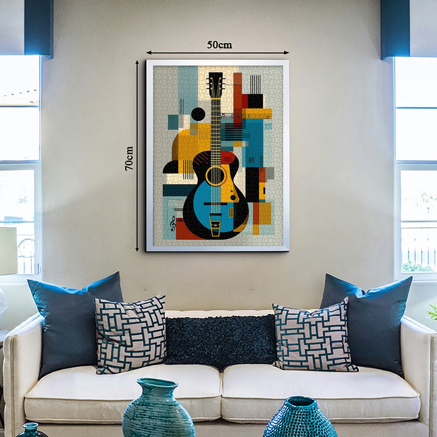 Modern Art Guitar Jigsaw Puzzle 1000 Pieces