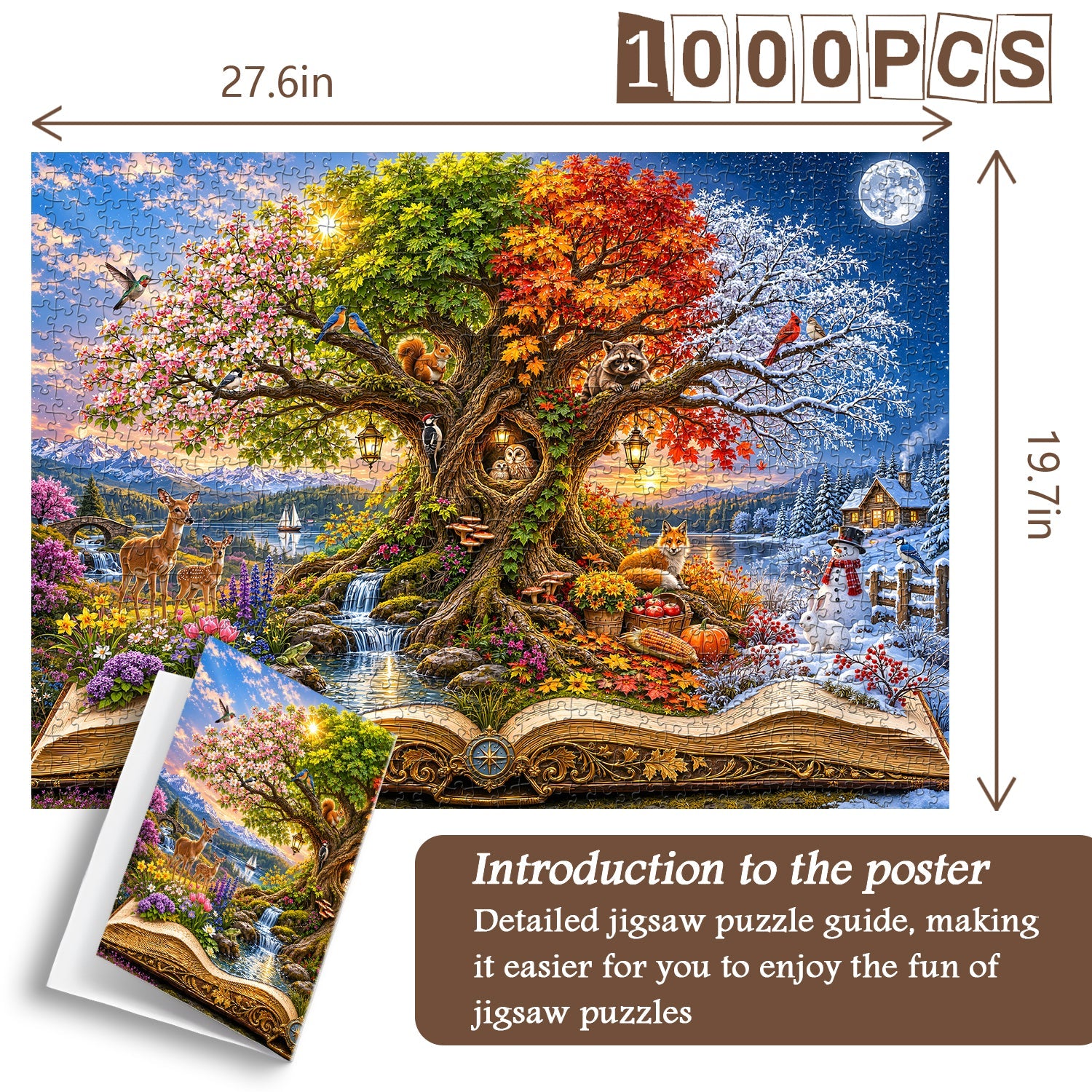 Book of the Season Tree Jigsaw Puzzle 1000 Piece