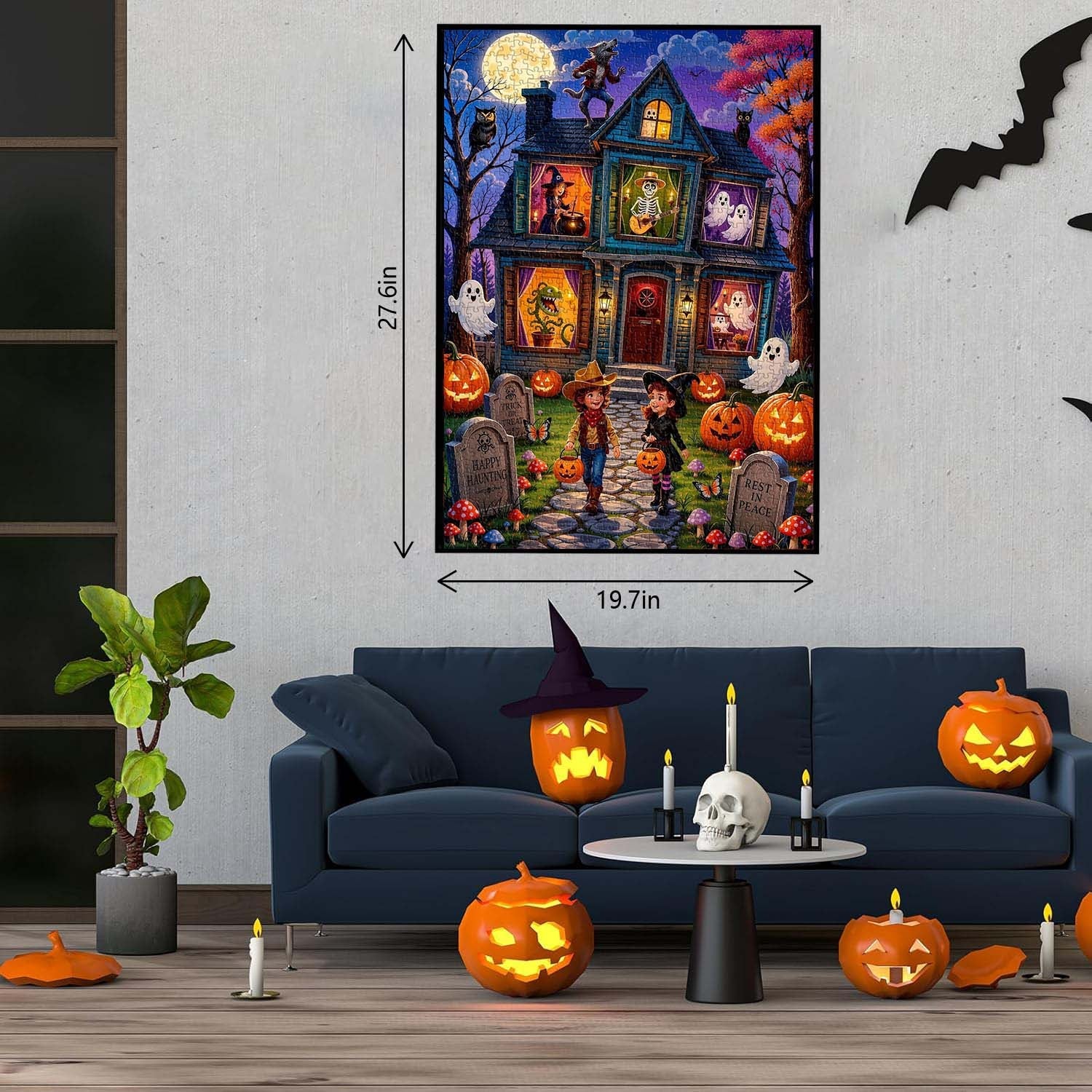 Moonlit Haunted House Jigsaw Puzzle 1000 Piece
