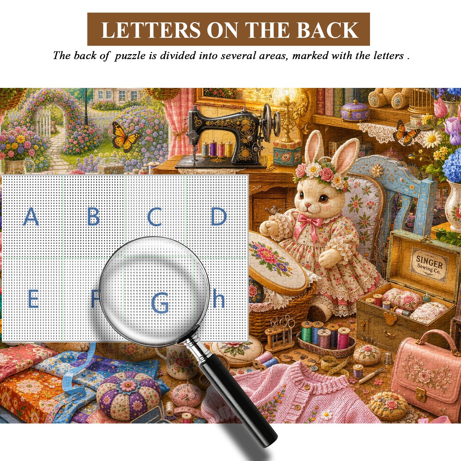 Cozy Sewing Cottage Jigsaw Puzzle 1000 Piece