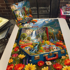 Roaming Suitcase  Jigsaw Puzzle 1000 Piece
