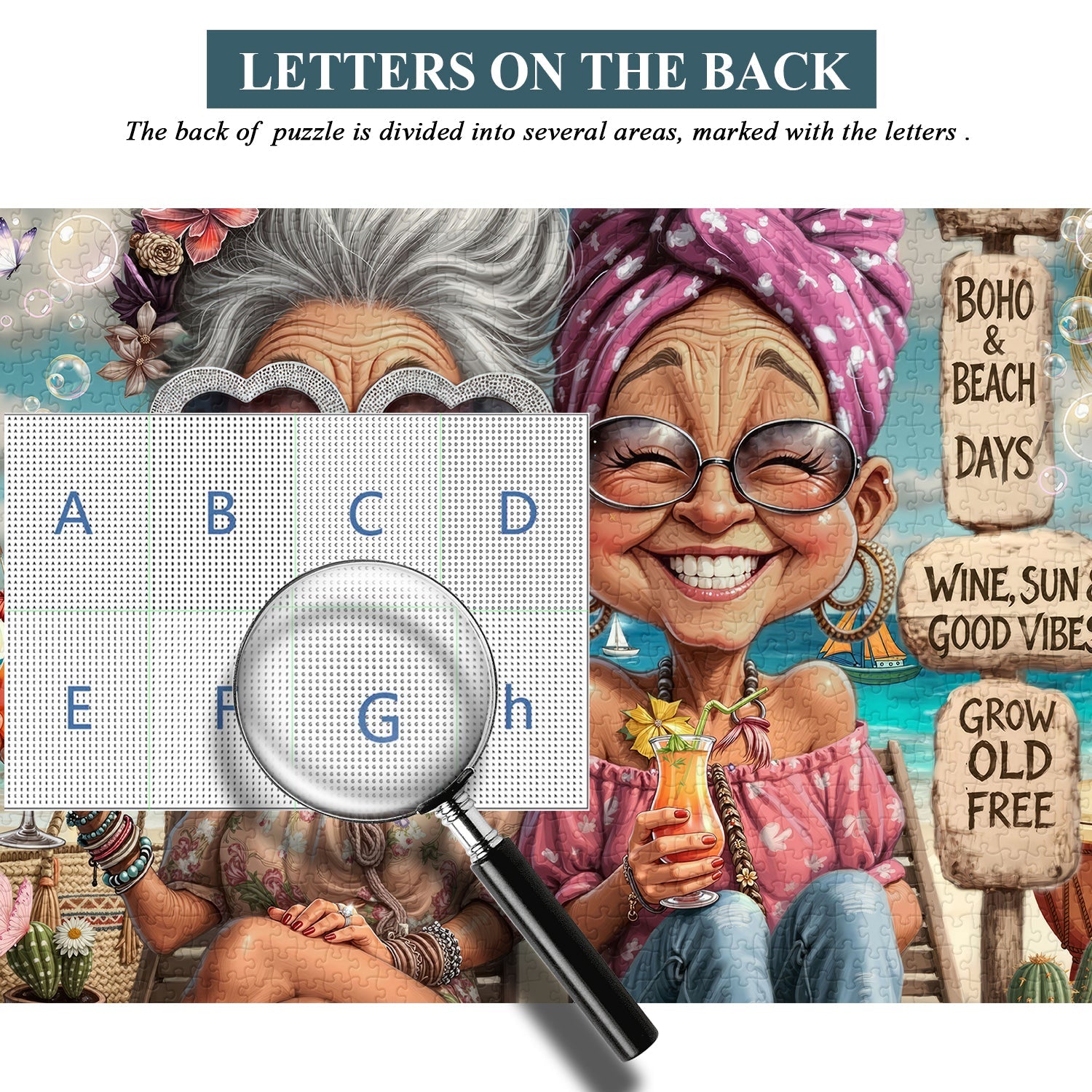 Grannies’ Beach Holiday Jigsaw Puzzle 1000 Piece