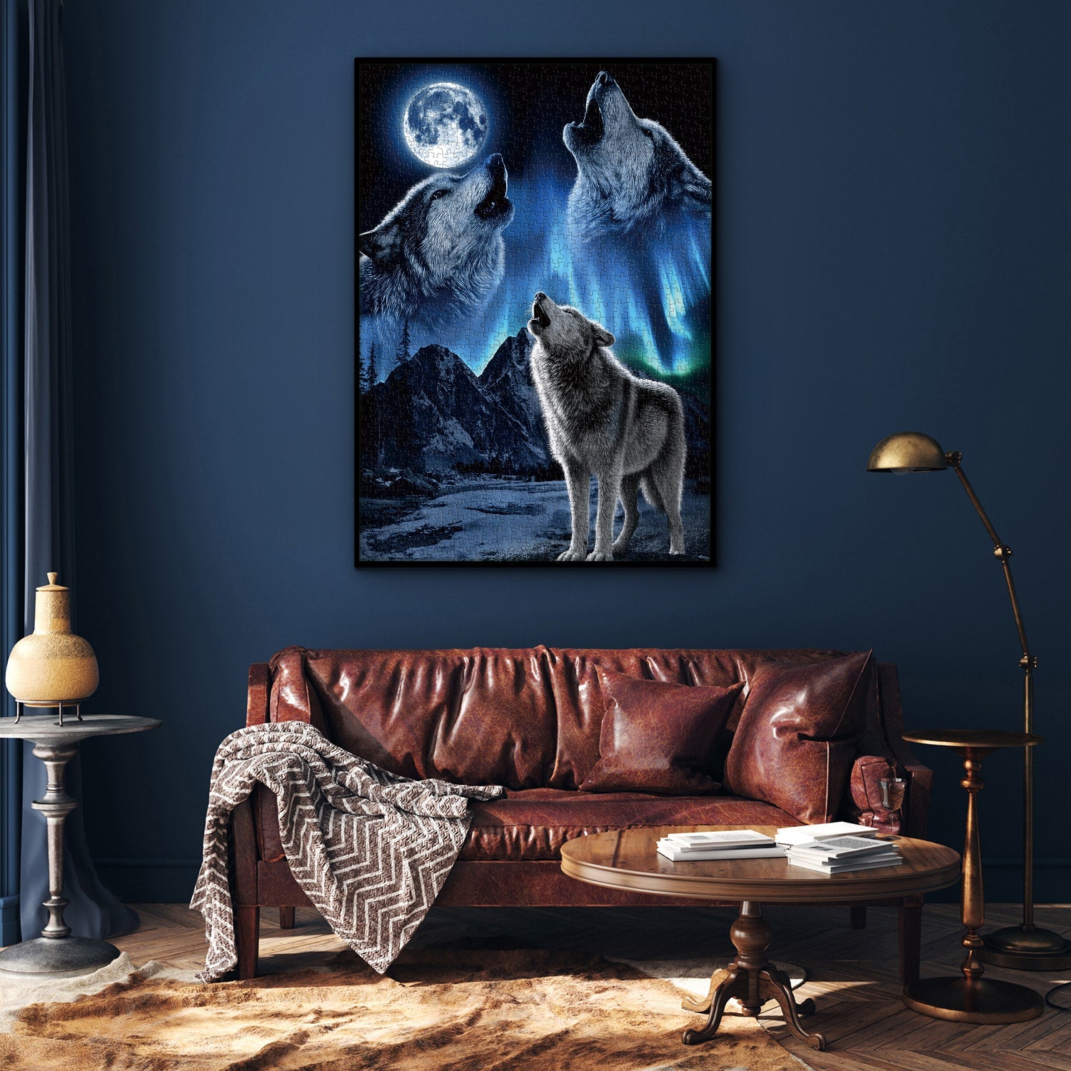 Star Night Wolf Jigsaw Puzzle 1000 Pieces