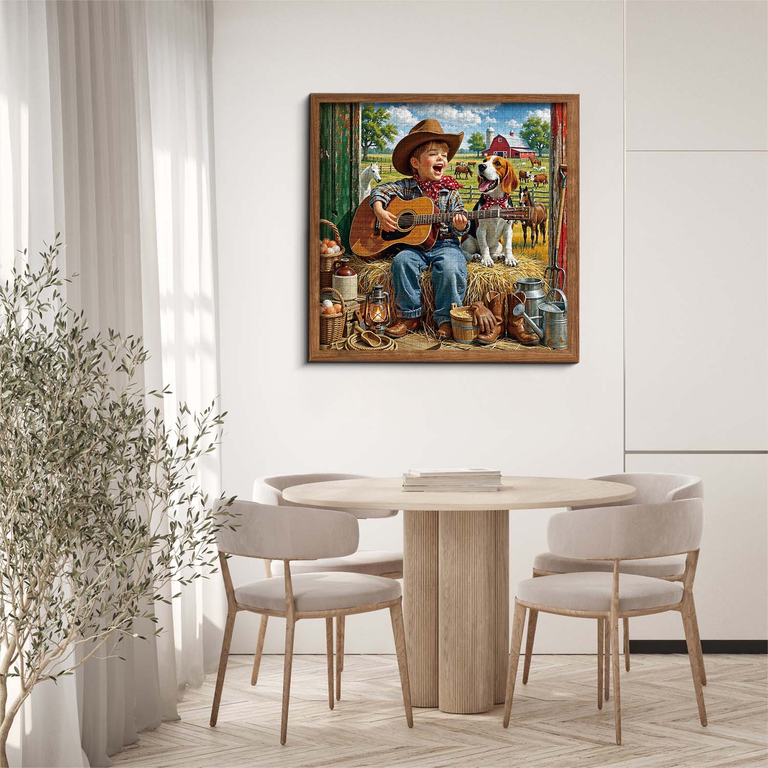 Cowboy Strums Jigsaw Puzzle 1000 Piece