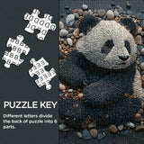 Rock Art Panda Jigsaw Puzzles 1000 Pieces