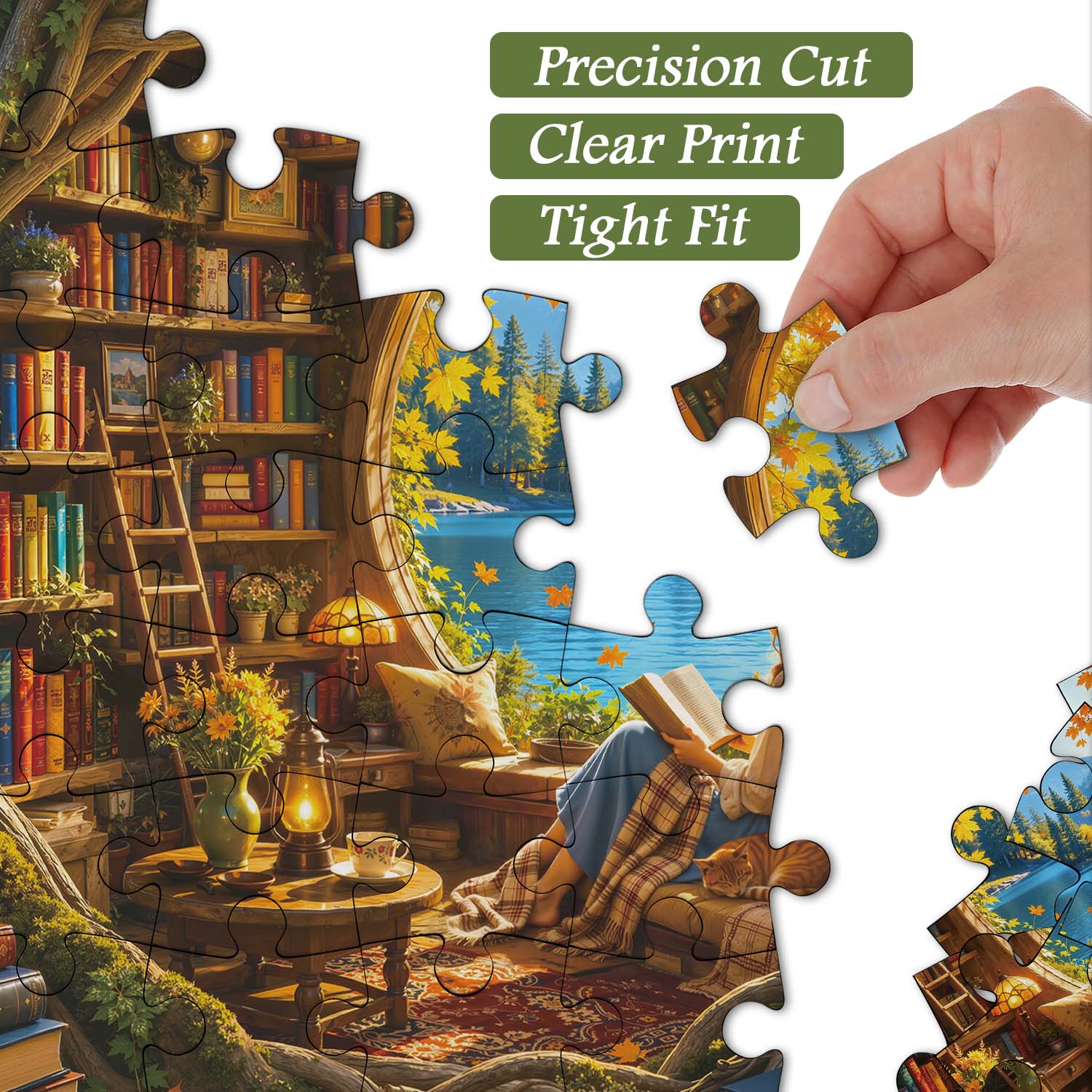 Autumn Book House Jigsaw Puzzle 1000 Piece