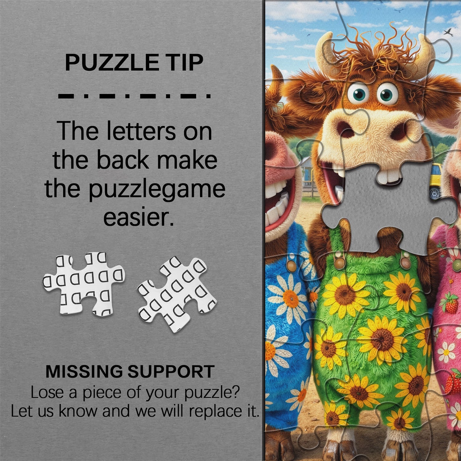 Happy Farm Friends Jigsaw Puzzle 1000 Pieces