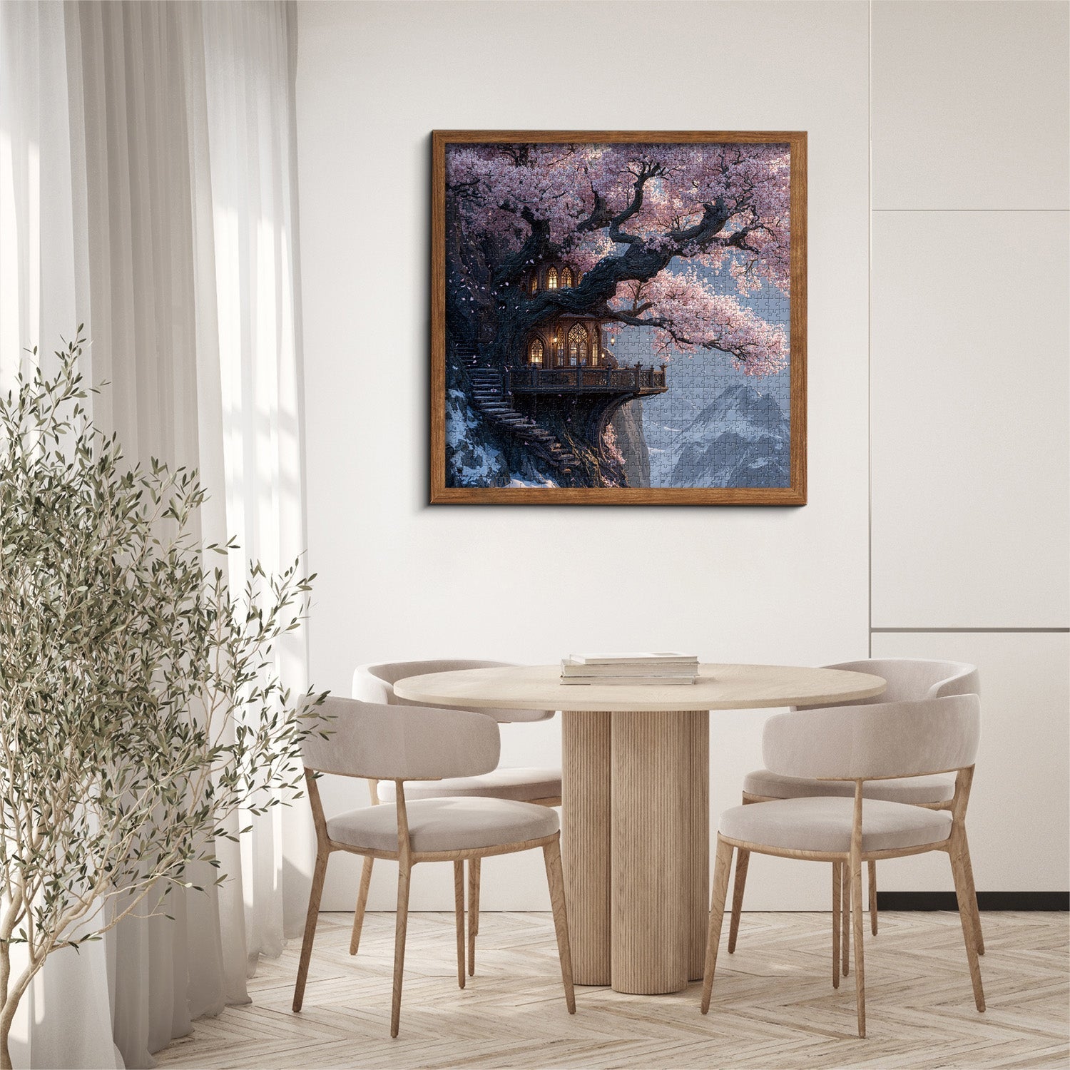 Sakura Cliff Jigsaw Puzzle 1000 Pieces