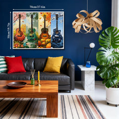 Four Seasons Guitar Jigsaw Puzzle 1000 Pieces