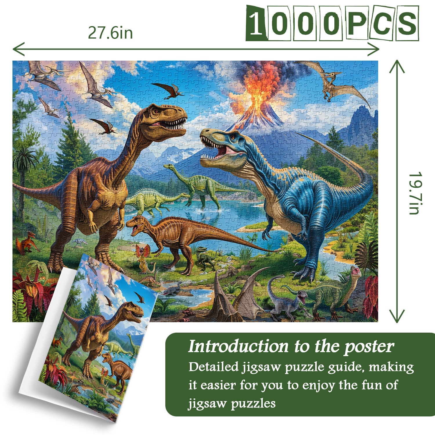 Roaring Volcano Jigsaw Puzzle 1000 Pieces