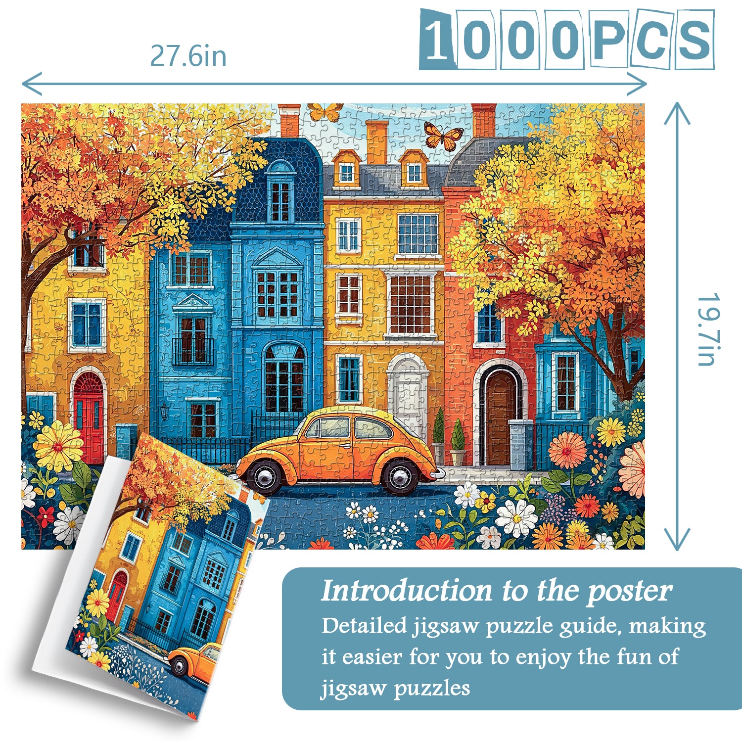 Puzzle de 1000 pièces Coin de rue Happiness