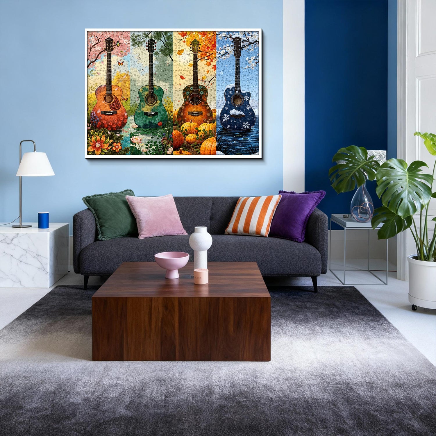 Four Seasons Guitar Jigsaw Puzzle 1000 Pieces