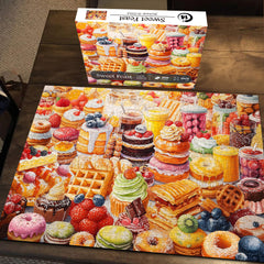 Süßes Festmahl Puzzle 1000 Teile