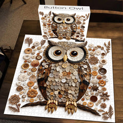 Puzzle Button Owl 1000 pièces