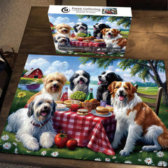 Puppy Gathering Jigsaw Puzzles 1000 Pieces