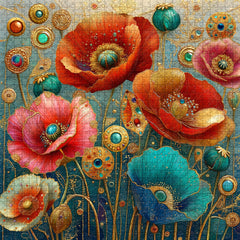 Gilded Blooms Jigsaw Puzzle 1000 Pieces
