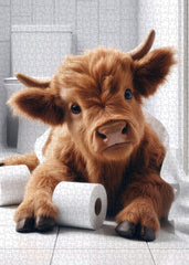Toilet Paper Cow Jigsaw Puzzle 1000 Pieces