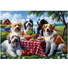 Puppy Gathering Jigsaw Puzzles 1000 Pieces