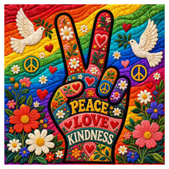Peace, Love & Flowers Jigsaw Puzzle 1000 Pieces