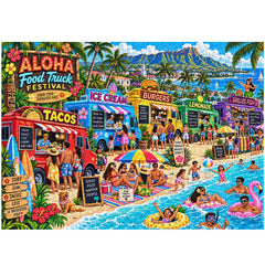 Island Summer Market Jigsaw Puzzle 1000 Piece