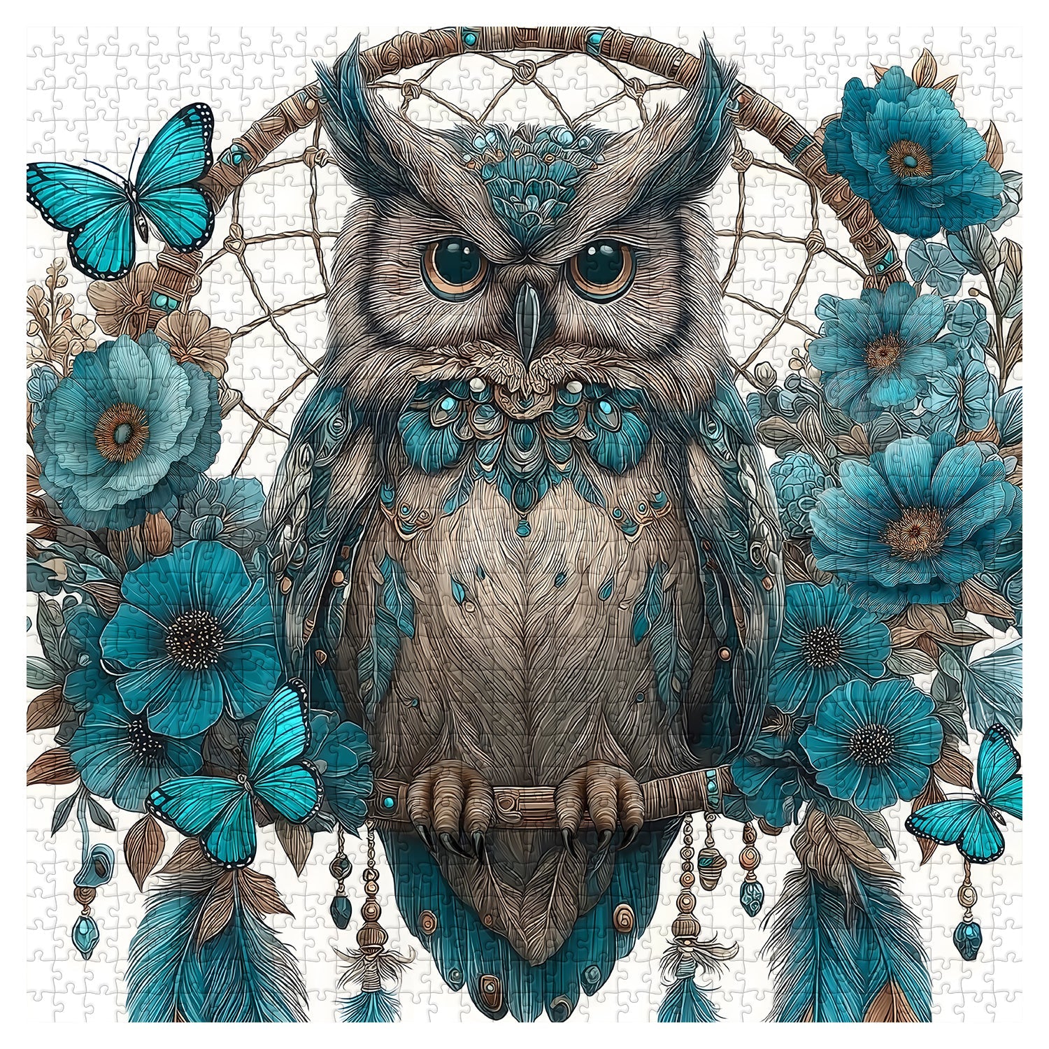 Owl Dreamcatcher Jigsaw Puzzle 1000 Pieces