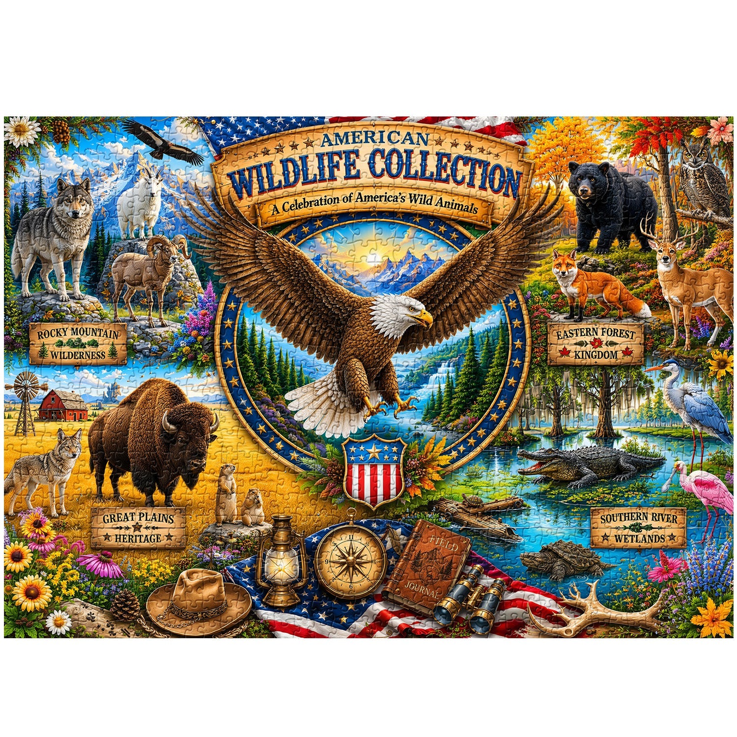 Wilderness Collection Jigsaw Puzzle 1000 Pieces