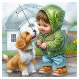 Good Friends in the Rain Jigsaw Puzzles 1000 Piece