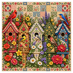 Quilted Bird Haven Jigsaw Puzzle 1000 Piece