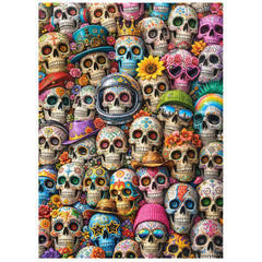 Varied Floral Skulls Jigsaw Puzzle 1000 Piece