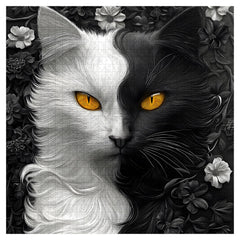 Yin Yang Cat Jigsaw Puzzle 1000 Pieces