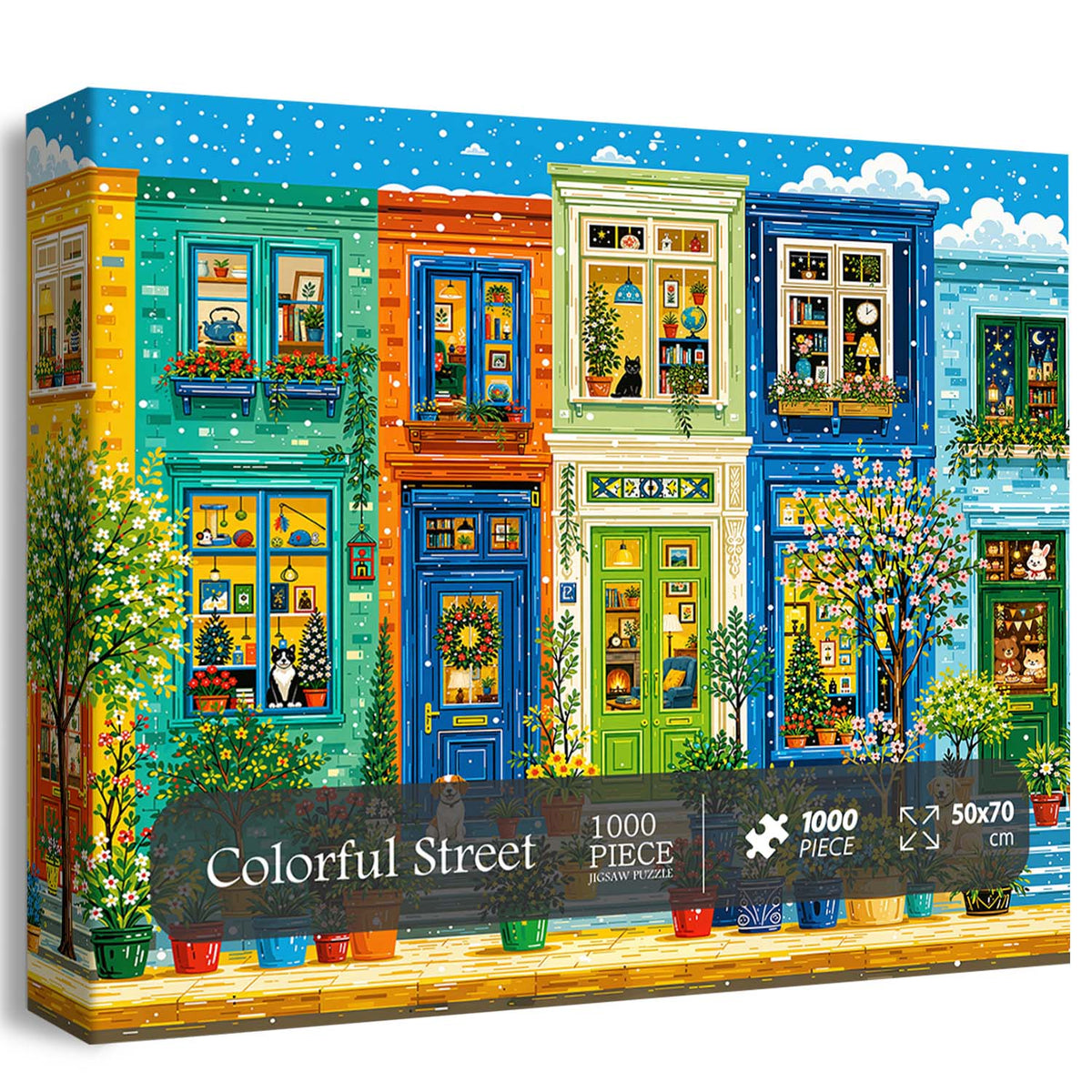 Colorful Street Realm Jigsaw Puzzle 1000 Piece