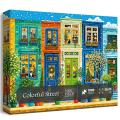 Colorful Street Realm Jigsaw Puzzle 1000 Piece
