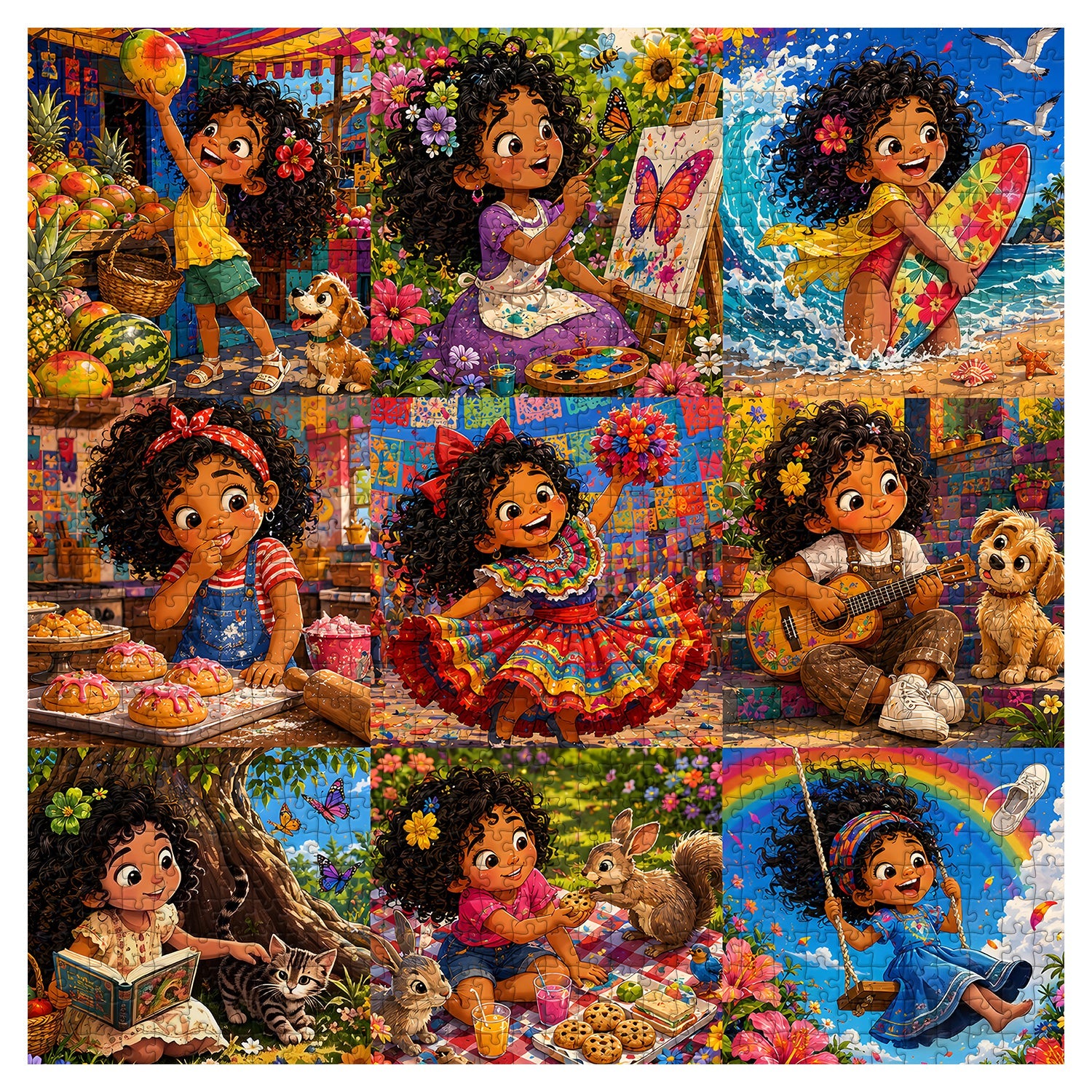 Colorful Childhood Jigsaw Puzzle 1000 Piece