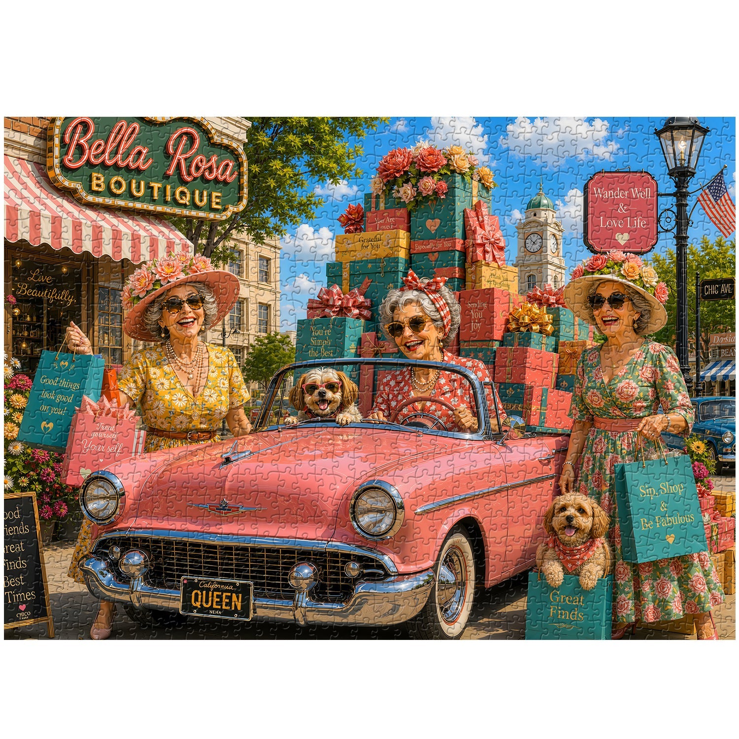 Happy Shopping Jigsaw Puzzle 1000 Piece