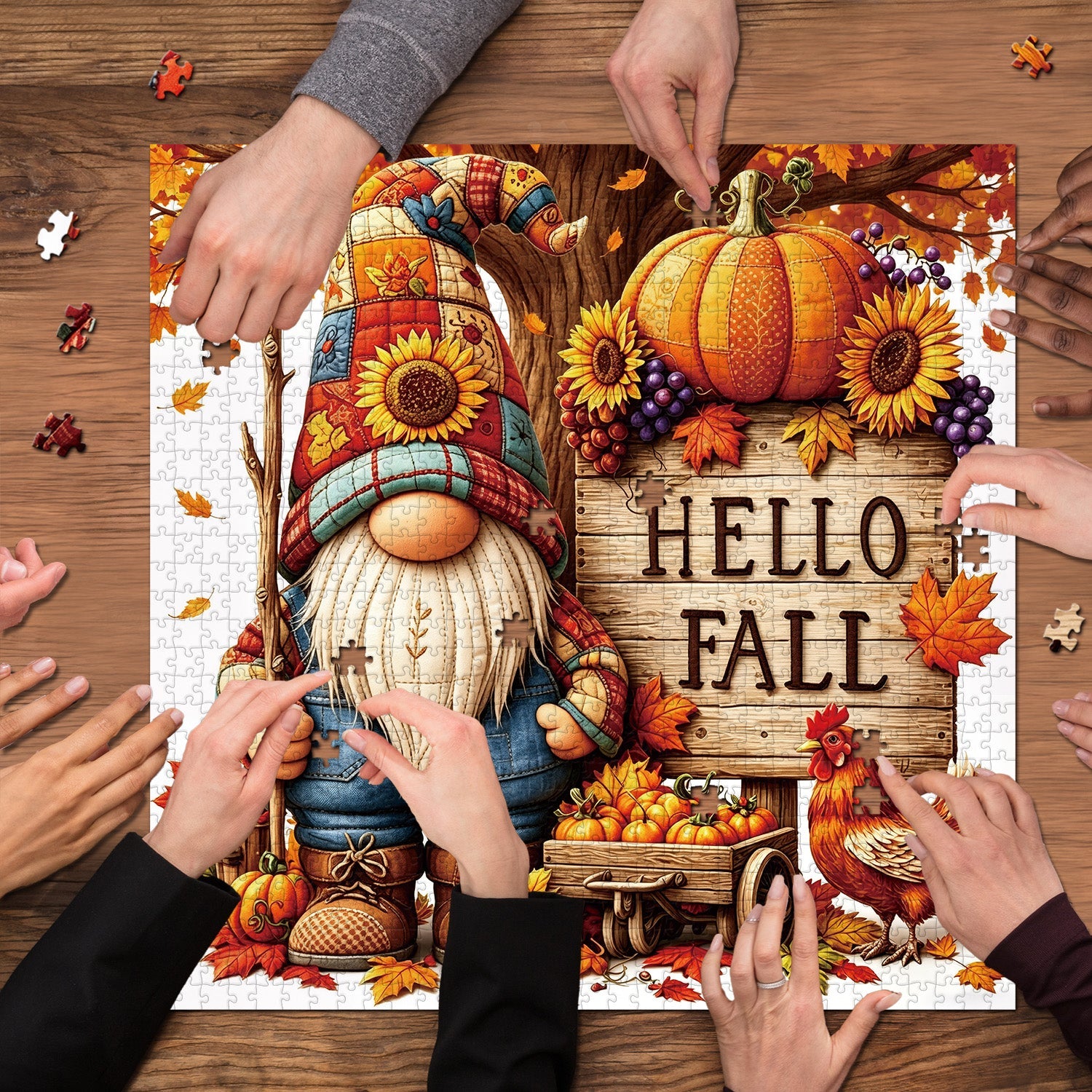 Quilted Fall Jigsaw Puzzle 1000 Pieces