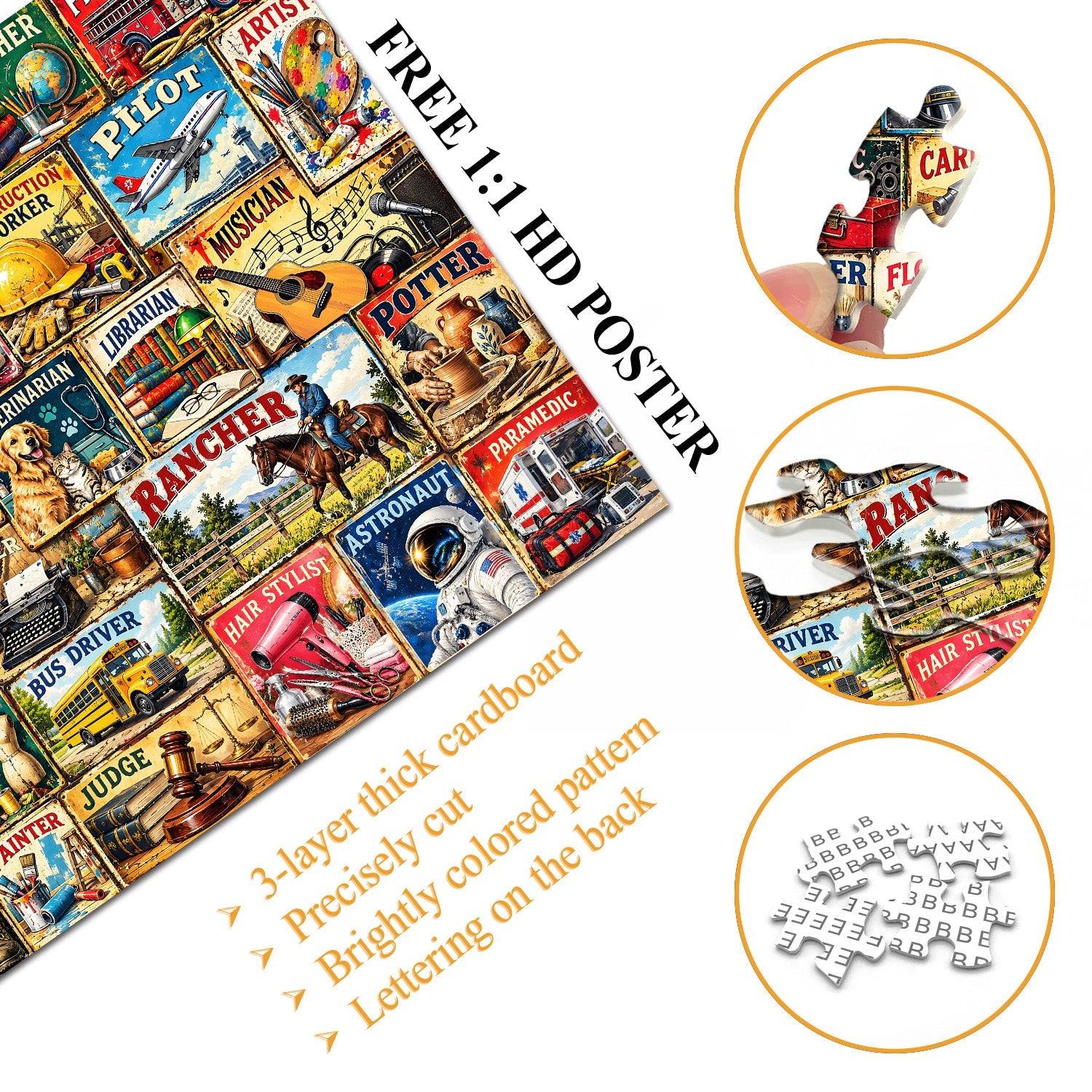 People at Work Jigsaw Puzzle 1000 Piece