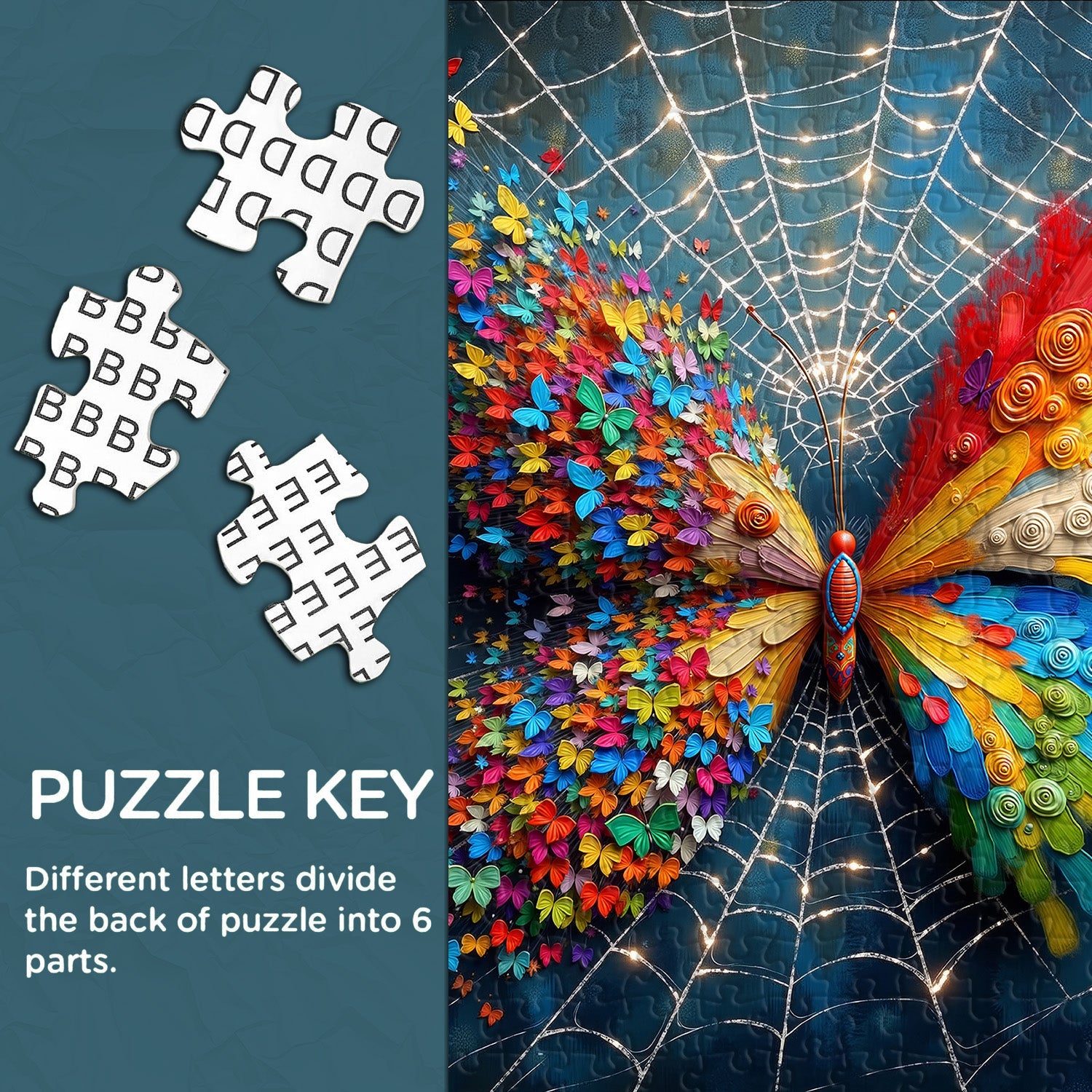Web of Butterflies Jigsaw Puzzle 1000 Pieces