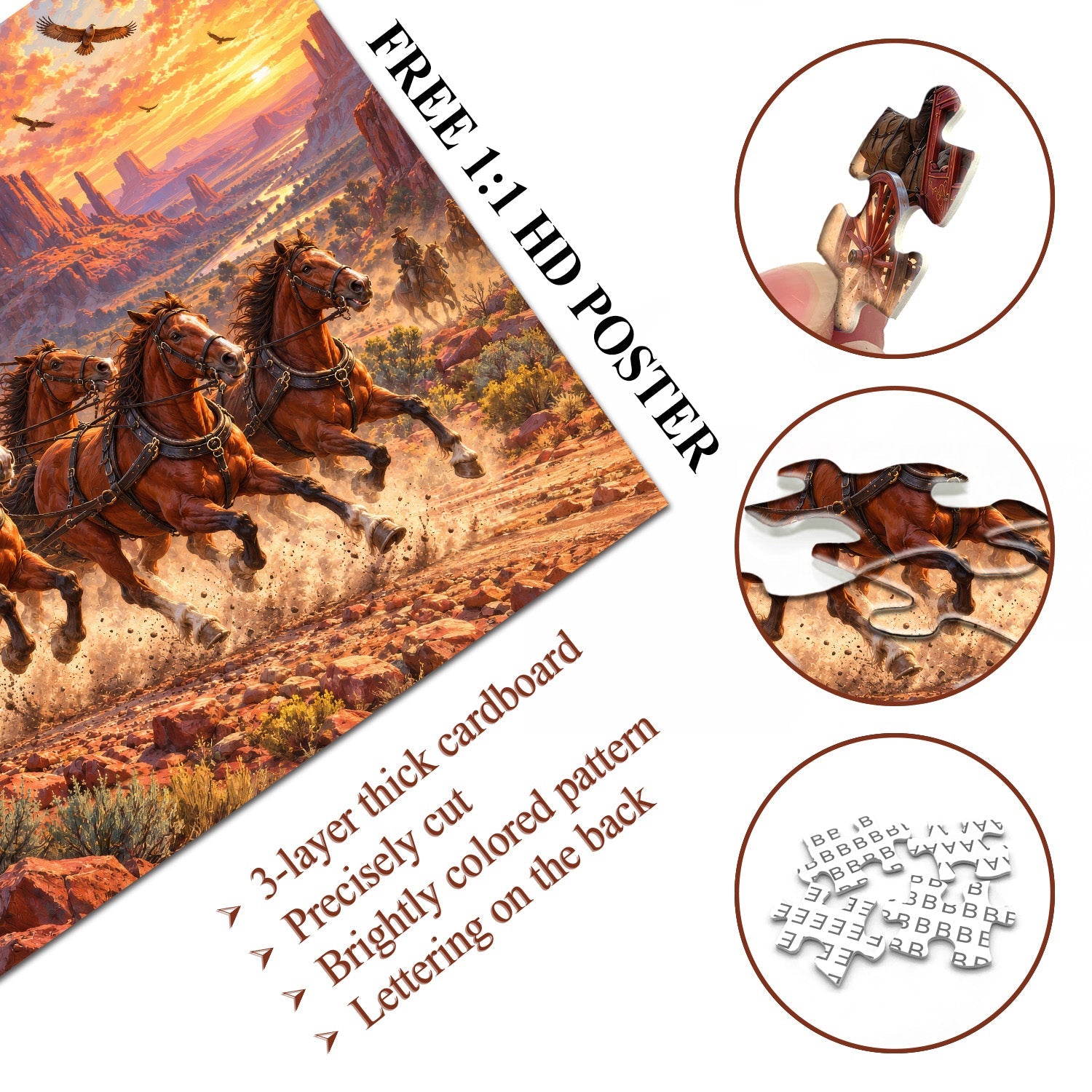 Wild West Journey Jigsaw Puzzle 1000 Piece