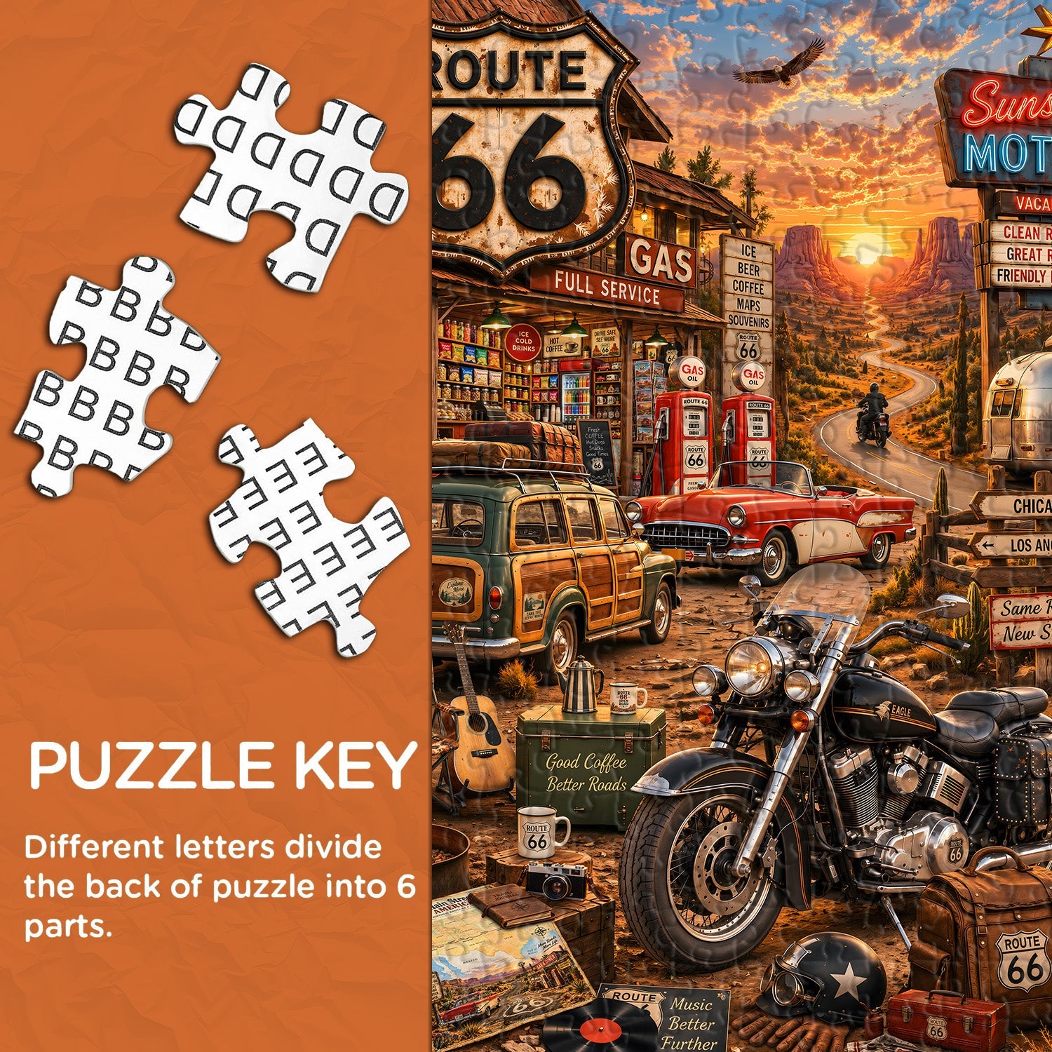 Sunset Highway Jigsaw Puzzle 1000 Piece
