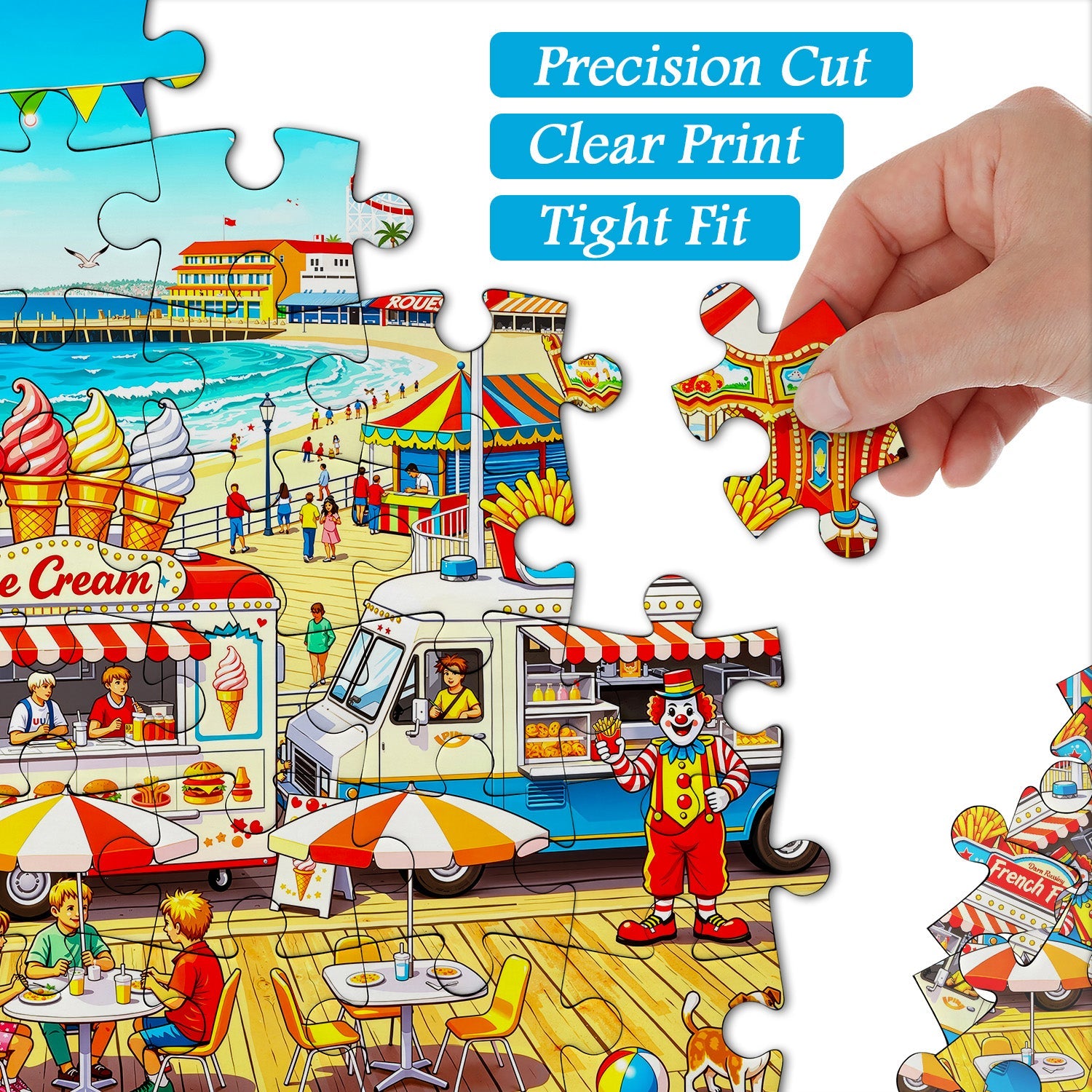 Seaside Amusement Park Jigsaw Puzzle 1000 Pieces