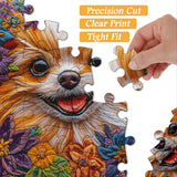 Embroidered Pup Jigsaw Puzzles 1000 Piece