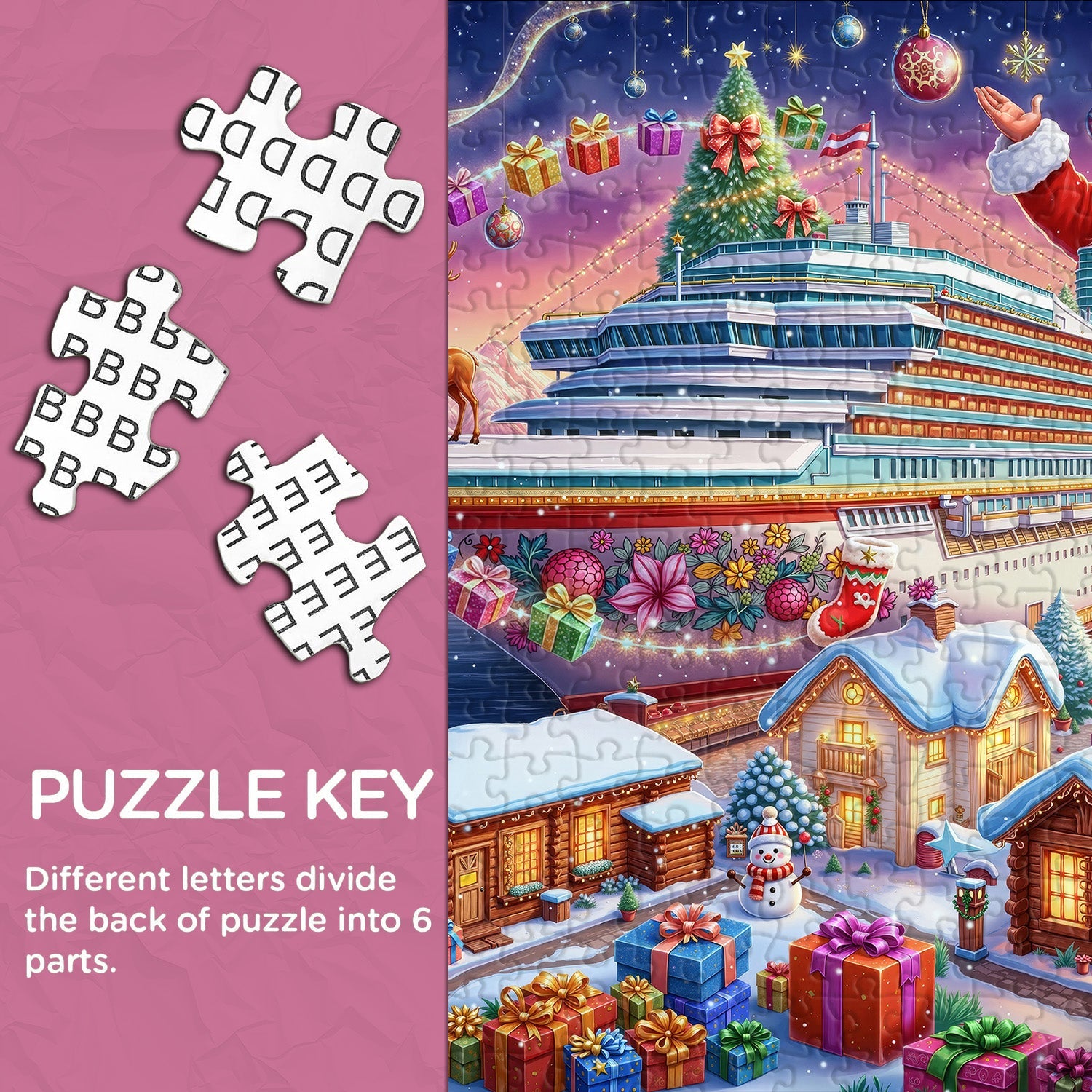 Santa’s Gift Voyage Jigsaw Puzzle 1000 Pieces