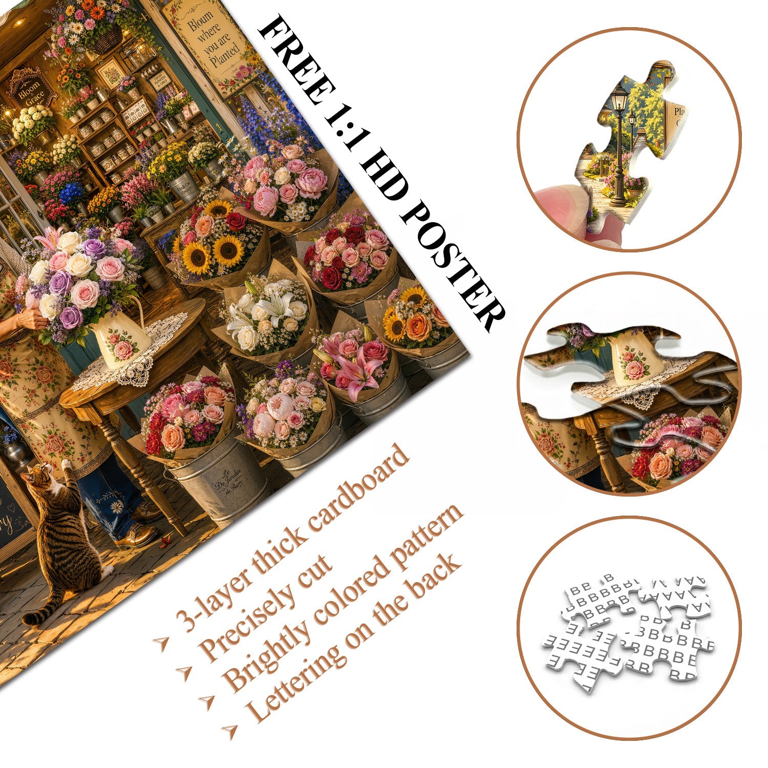 Sunlit Floral Nook Jigsaw Puzzle 1000 Piece
