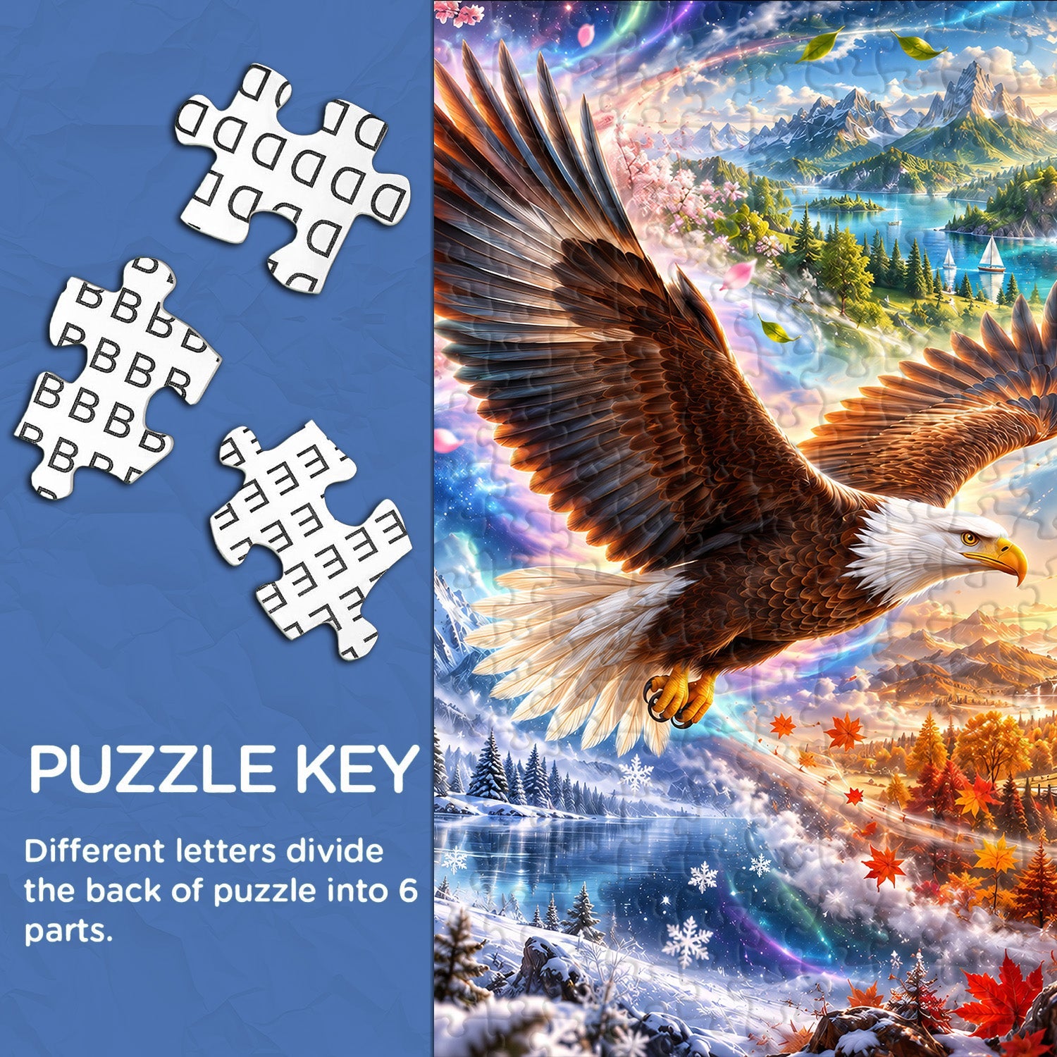Eagle’s Seasonal Voyage Jigsaw Puzzle 1000 Piece