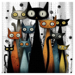 Whimsy Cats Jigsaw Puzzle 1000 Pieces