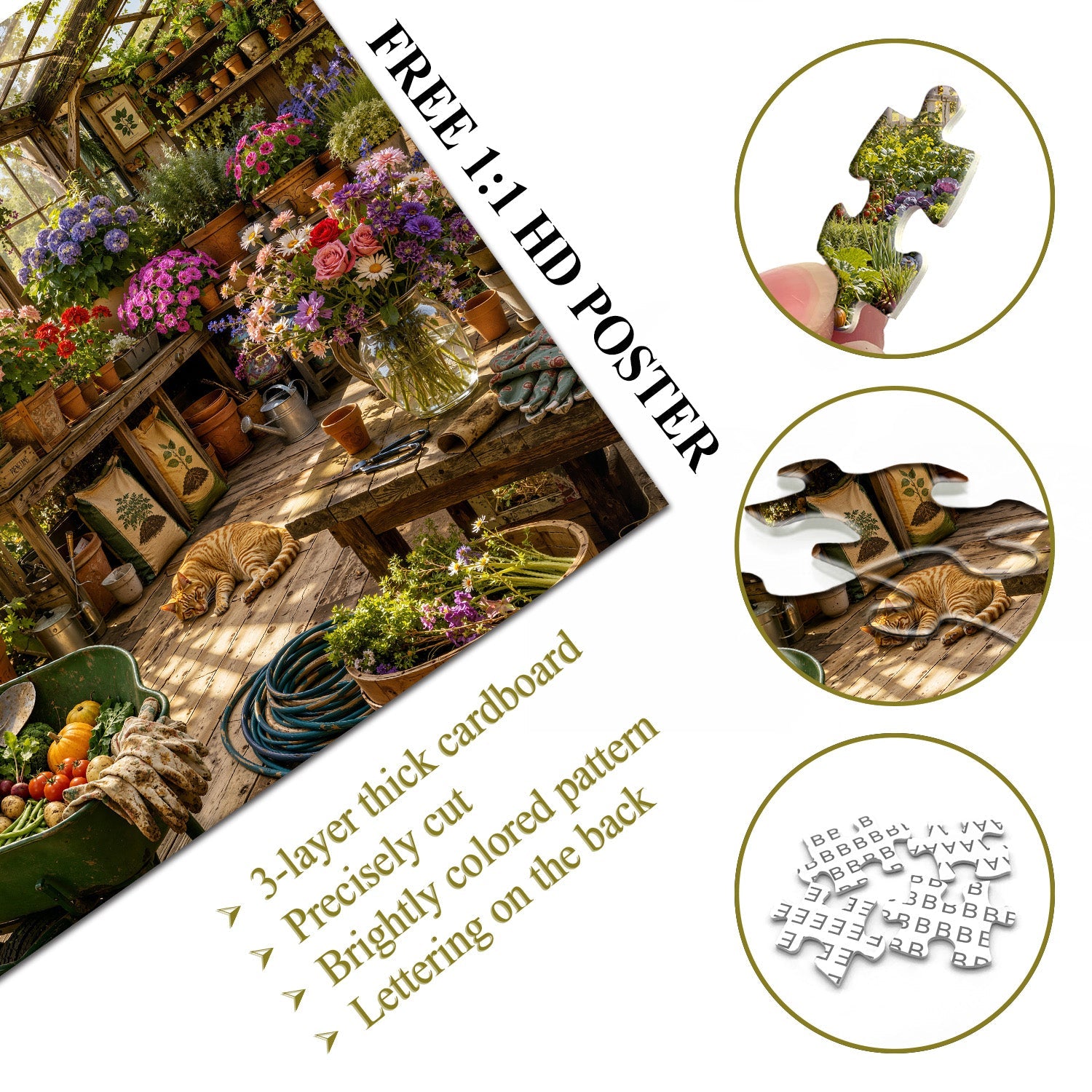 Country Garden Cottage Jigsaw Puzzle 1000 Pieces