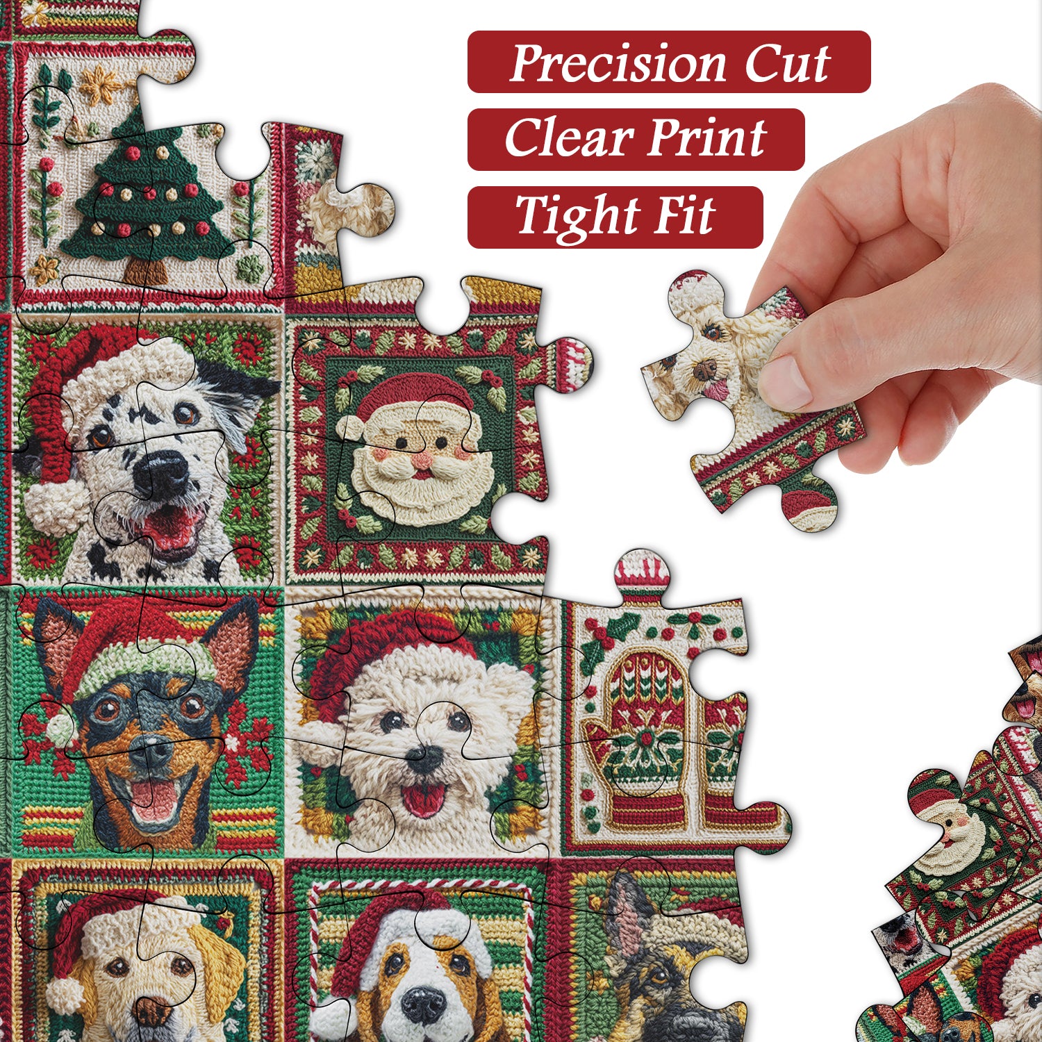 Christmas Dogs Jigsaw Puzzles 1000 Pieces