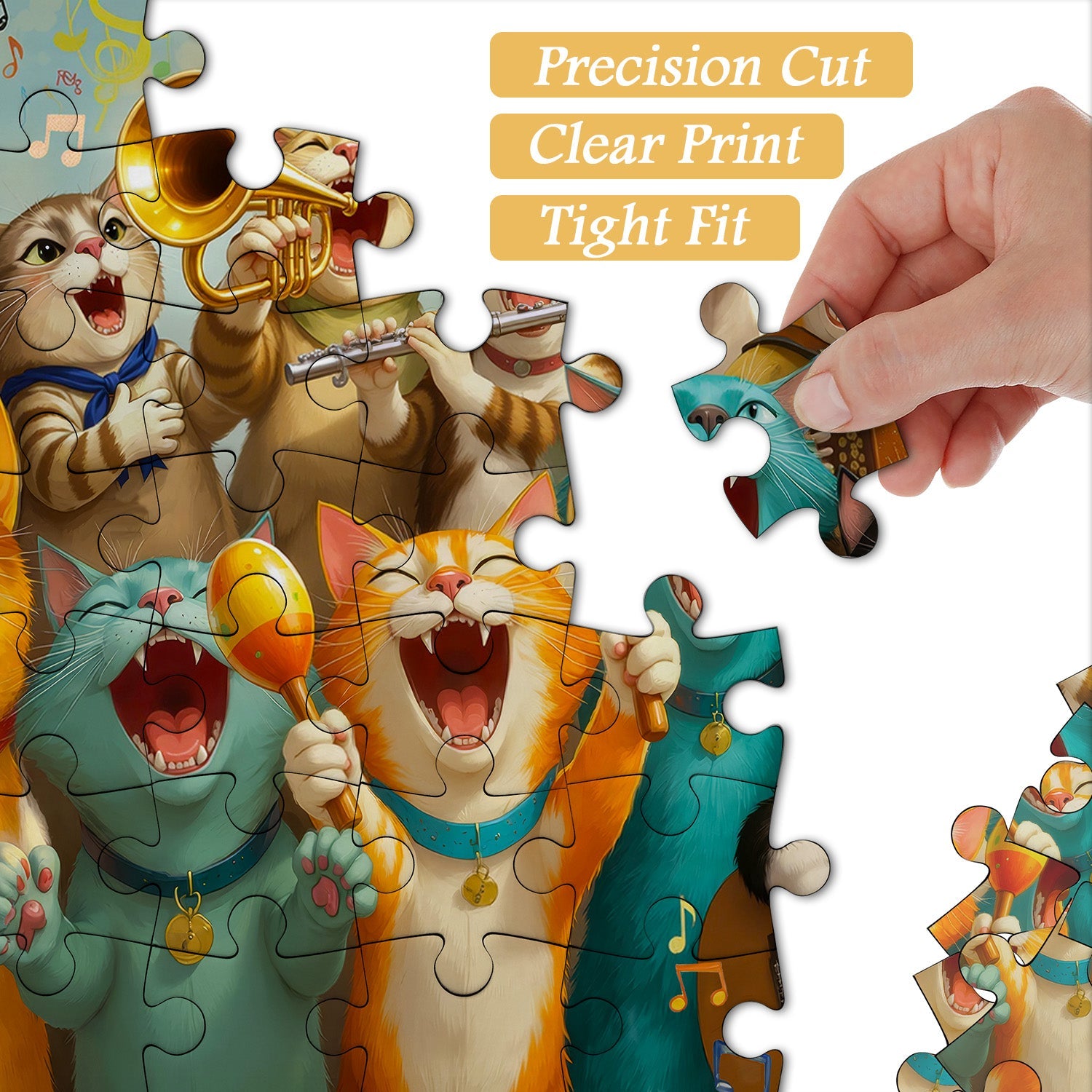Joyful Cat Concert  Jigsaw Puzzle 1000 Piece
